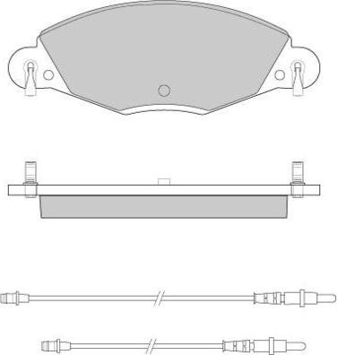 E.T.F. 12-0937 - Тормозные колодки, дисковые, комплект avtokuzovplus.com.ua