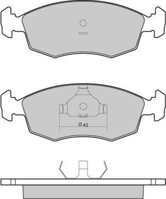 E.T.F. 12-0950 - Гальмівні колодки, дискові гальма autocars.com.ua