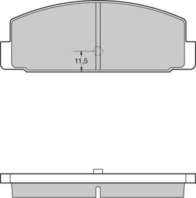 E.T.F. 12-0954 - Тормозные колодки, дисковые, комплект autodnr.net