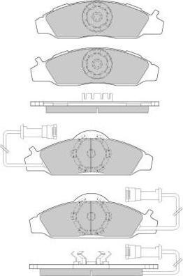 E.T.F. 12-0955 - Гальмівні колодки, дискові гальма autocars.com.ua