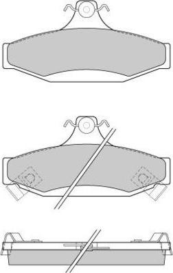 E.T.F. 12-0956 - Тормозные колодки, дисковые, комплект avtokuzovplus.com.ua