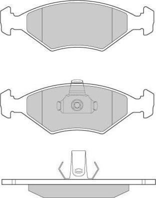 E.T.F. 12-0959 - Гальмівні колодки, дискові гальма autocars.com.ua