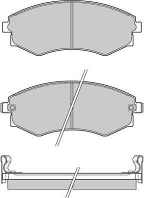 E.T.F. 12-0964 - Тормозные колодки, дисковые, комплект avtokuzovplus.com.ua