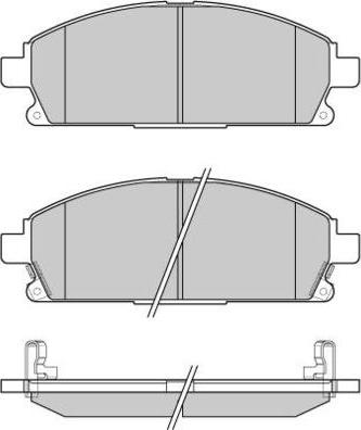 GMC 2342001 - Гальмівні колодки, дискові гальма autocars.com.ua