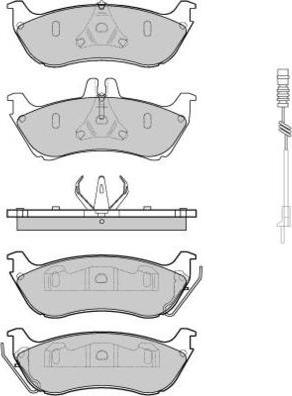 E.T.F. 12-0969 - Тормозные колодки, дисковые, комплект avtokuzovplus.com.ua