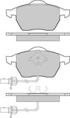 E.T.F. 12-0978 - Тормозные колодки, дисковые, комплект avtokuzovplus.com.ua