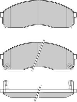 E.T.F. 12-0991 - Гальмівні колодки, дискові гальма autocars.com.ua