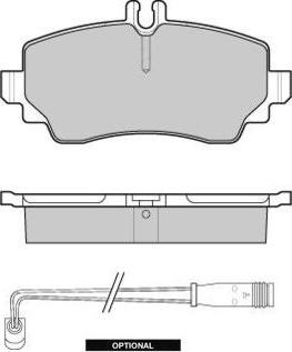 ACDelco AC702281D - Гальмівні колодки, дискові гальма autocars.com.ua