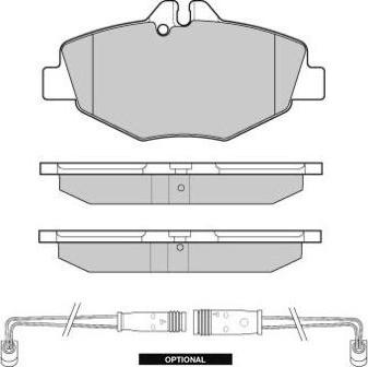 E.T.F. 12-1020 - Гальмівні колодки, дискові гальма autocars.com.ua