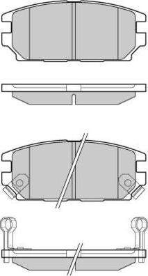 E.T.F. 12-1034 - Гальмівні колодки, дискові гальма autocars.com.ua