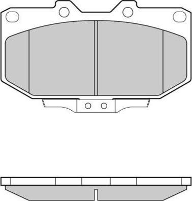 DJ Parts BP1495 - Гальмівні колодки, дискові гальма autocars.com.ua