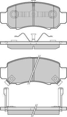 E.T.F. 12-1041 - Тормозные колодки, дисковые, комплект autodnr.net