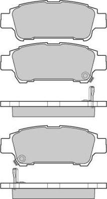 Triscan 1100-PP3249 - Тормозные колодки, дисковые, комплект avtokuzovplus.com.ua