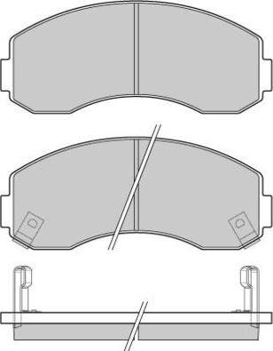 E.T.F. 12-1044 - Гальмівні колодки, дискові гальма autocars.com.ua