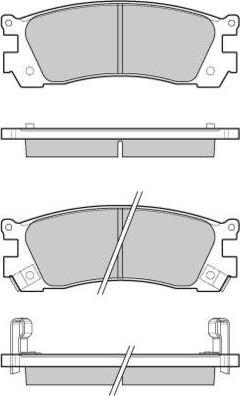 E.T.F. 12-1045 - Гальмівні колодки, дискові гальма autocars.com.ua