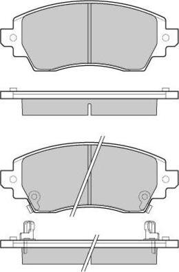 Sangsin Brake SP1752 - Гальмівні колодки, дискові гальма autocars.com.ua