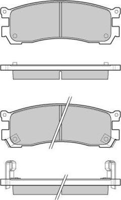 E.T.F. 12-1054 - Гальмівні колодки, дискові гальма autocars.com.ua