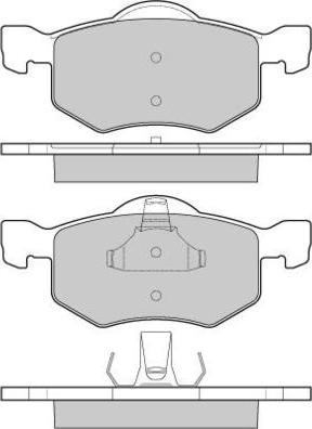 E.T.F. 12-1058 - Гальмівні колодки, дискові гальма autocars.com.ua