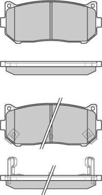 E.T.F. 12-1064 - Тормозные колодки, дисковые, комплект avtokuzovplus.com.ua