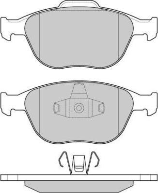 E.T.F. 12-1078 - Гальмівні колодки, дискові гальма autocars.com.ua