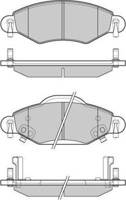 E.T.F. 12-1082 - Гальмівні колодки, дискові гальма autocars.com.ua