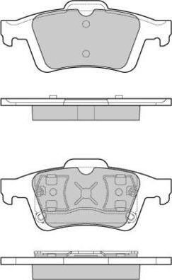 E.T.F. 12-1091 - Гальмівні колодки, дискові гальма autocars.com.ua