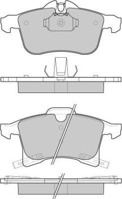 E.T.F. 12-1093 - Тормозные колодки, дисковые, комплект autodnr.net