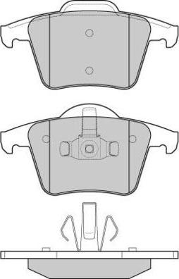 E.T.F. 12-1110 - Тормозные колодки, дисковые, комплект avtokuzovplus.com.ua