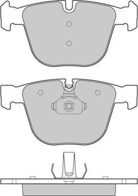 E.T.F. 12-1115 - Тормозные колодки, дисковые, комплект avtokuzovplus.com.ua