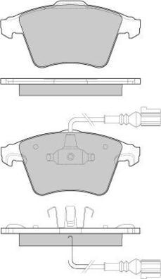 E.T.F. 12-1142 - Тормозные колодки, дисковые, комплект avtokuzovplus.com.ua