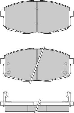 E.T.F. 12-1147 - Тормозные колодки, дисковые, комплект avtokuzovplus.com.ua