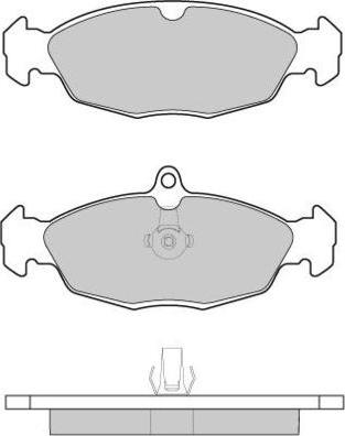 E.T.F. 12-1156 - Тормозные колодки, дисковые, комплект avtokuzovplus.com.ua