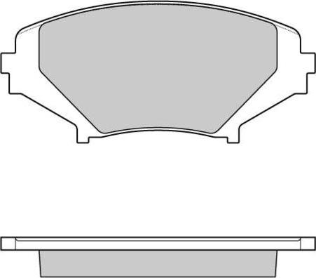 E.T.F. 12-1170 - Тормозные колодки, дисковые, комплект avtokuzovplus.com.ua