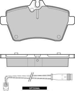 BENDIX 573226 - Гальмівні колодки, дискові гальма autocars.com.ua