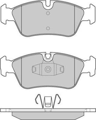 E.T.F. 12-1193 - Тормозные колодки, дисковые, комплект avtokuzovplus.com.ua