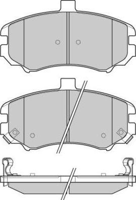 E.T.F. 12-1197 - Тормозные колодки, дисковые, комплект avtokuzovplus.com.ua