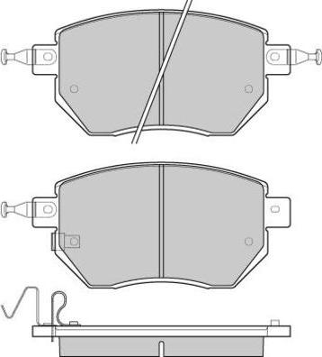 DJ Parts BP1409 - Гальмівні колодки, дискові гальма autocars.com.ua