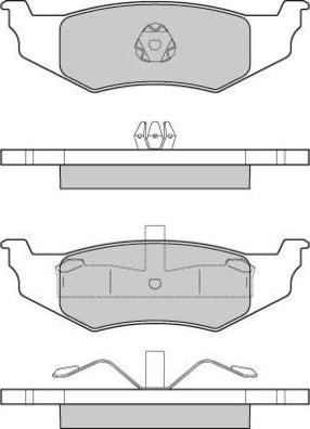 E.T.F. 12-1216 - Тормозные колодки, дисковые, комплект avtokuzovplus.com.ua