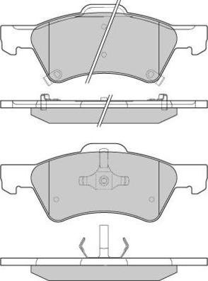 MGA MGA654 - Гальмівні колодки, дискові гальма autocars.com.ua