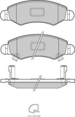 E.T.F. 12-1229 - Тормозные колодки, дисковые, комплект avtokuzovplus.com.ua