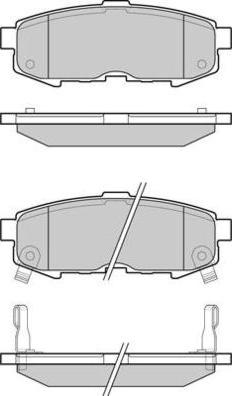 E.T.F. 12-1233 - Тормозные колодки, дисковые, комплект avtokuzovplus.com.ua