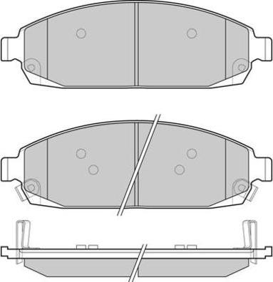 E.T.F. 12-1238 - Гальмівні колодки, дискові гальма autocars.com.ua
