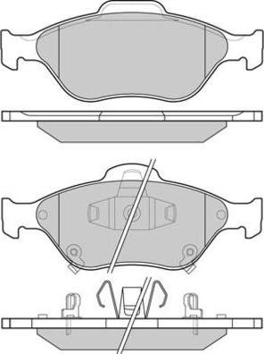 E.T.F. 12-1255 - Гальмівні колодки, дискові гальма autocars.com.ua