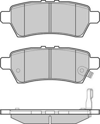 E.T.F. 12-1257 - Тормозные колодки, дисковые, комплект avtokuzovplus.com.ua