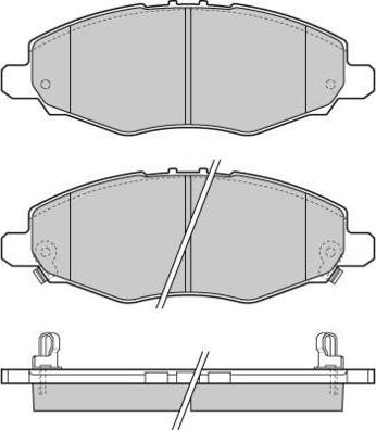 E.T.F. 12-1272 - Гальмівні колодки, дискові гальма autocars.com.ua