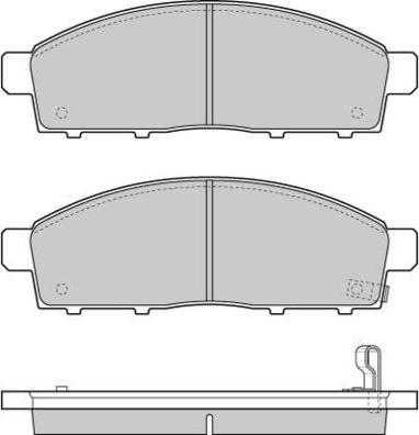 E.T.F. 12-1296 - Гальмівні колодки, дискові гальма autocars.com.ua