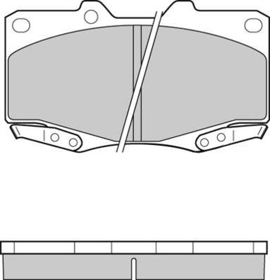 Ashuki 54-211T - Гальмівні колодки, дискові гальма autocars.com.ua