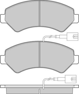 E.T.F. 12-1323 - Тормозные колодки, дисковые, комплект autodnr.net