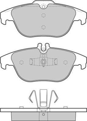 E.T.F. 12-1328 - Гальмівні колодки, дискові гальма autocars.com.ua