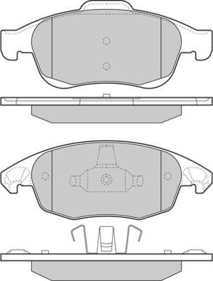 E.T.F. 12-1329 - Тормозные колодки, дисковые, комплект avtokuzovplus.com.ua